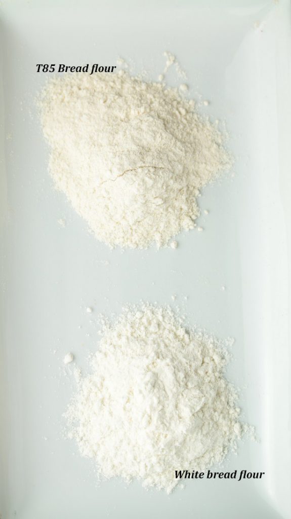 T85 vs white bread flour