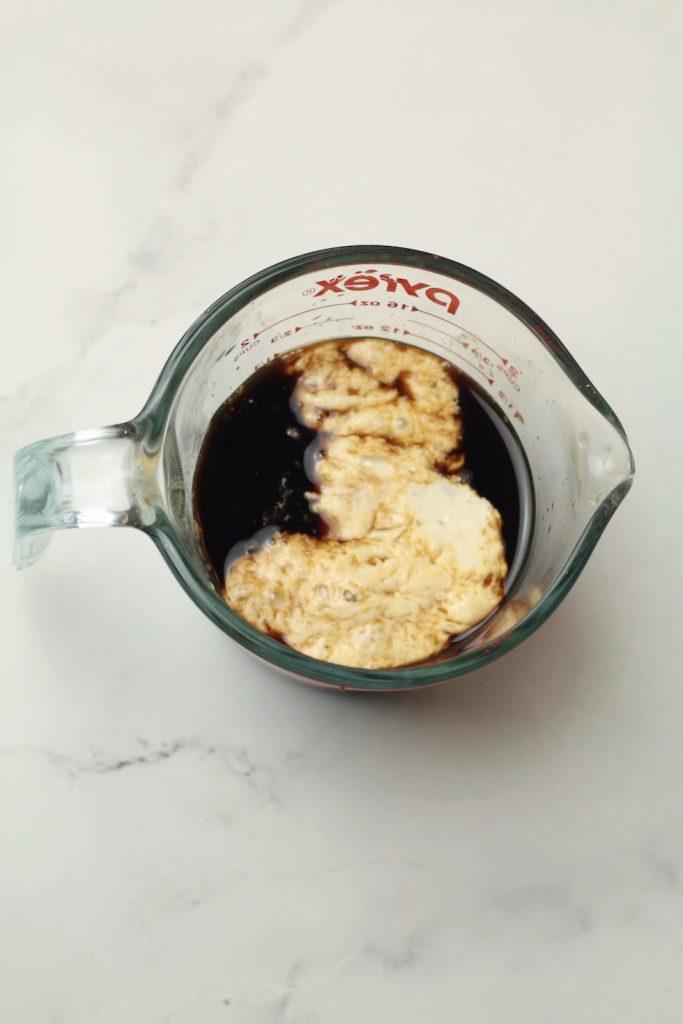 molasses, water and starter