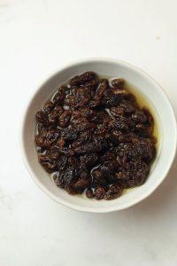 soaked raisins