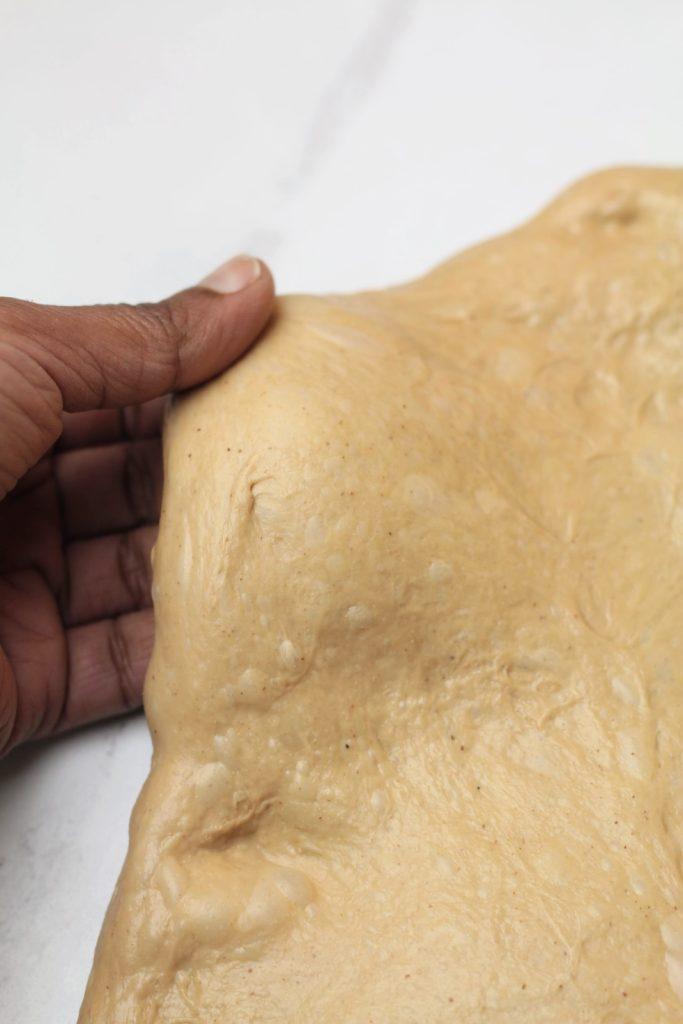 stretch the dough