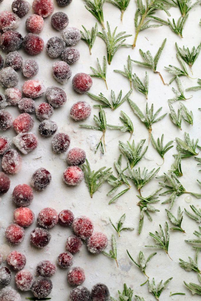 sugar coated cranberries