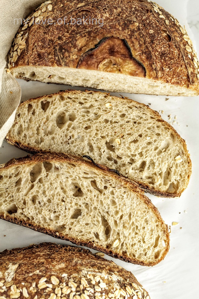 oats and apple sourdough