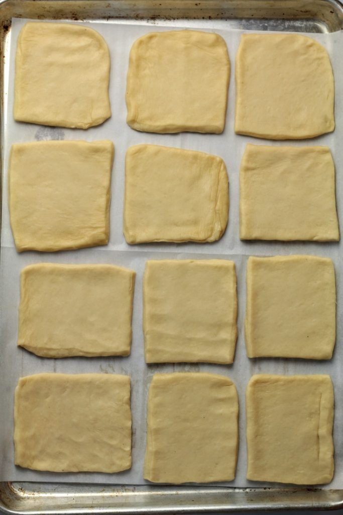 cut in to squares