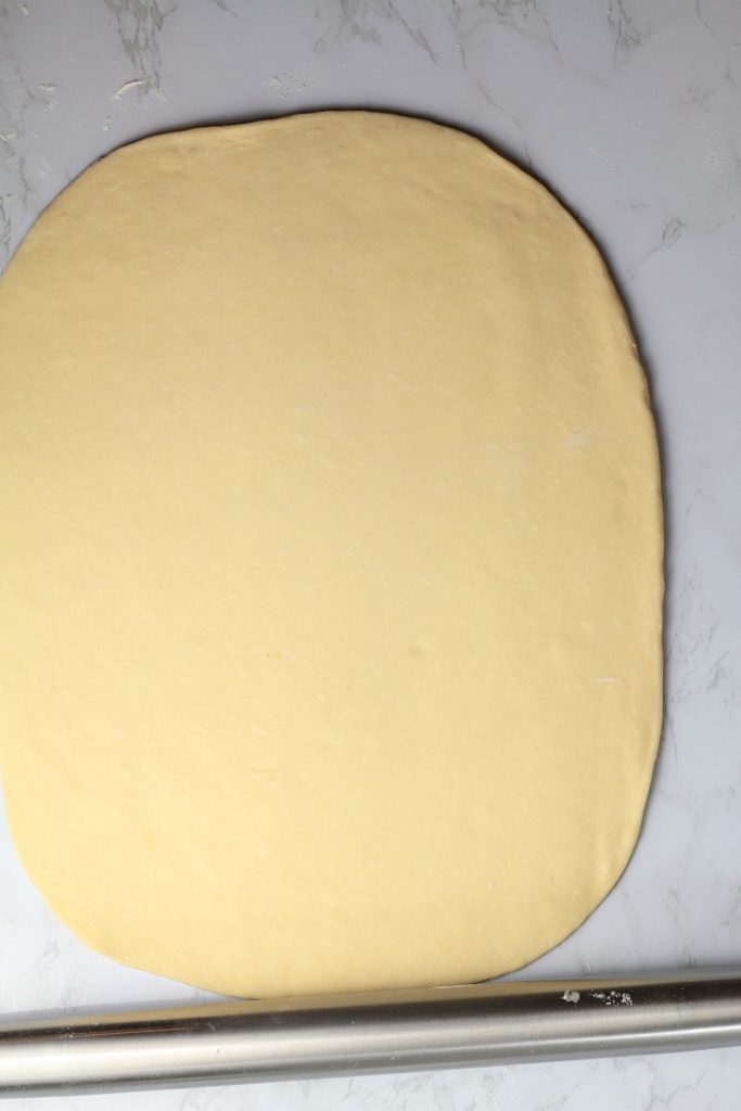 rolled out dough