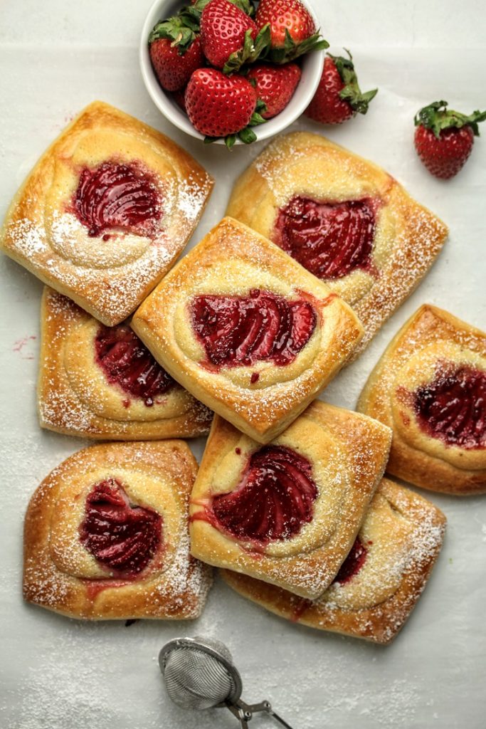sourdough brioche frangipane tarts