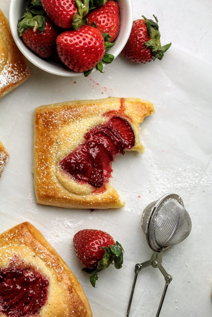 sourdough brioche frangipane tarts