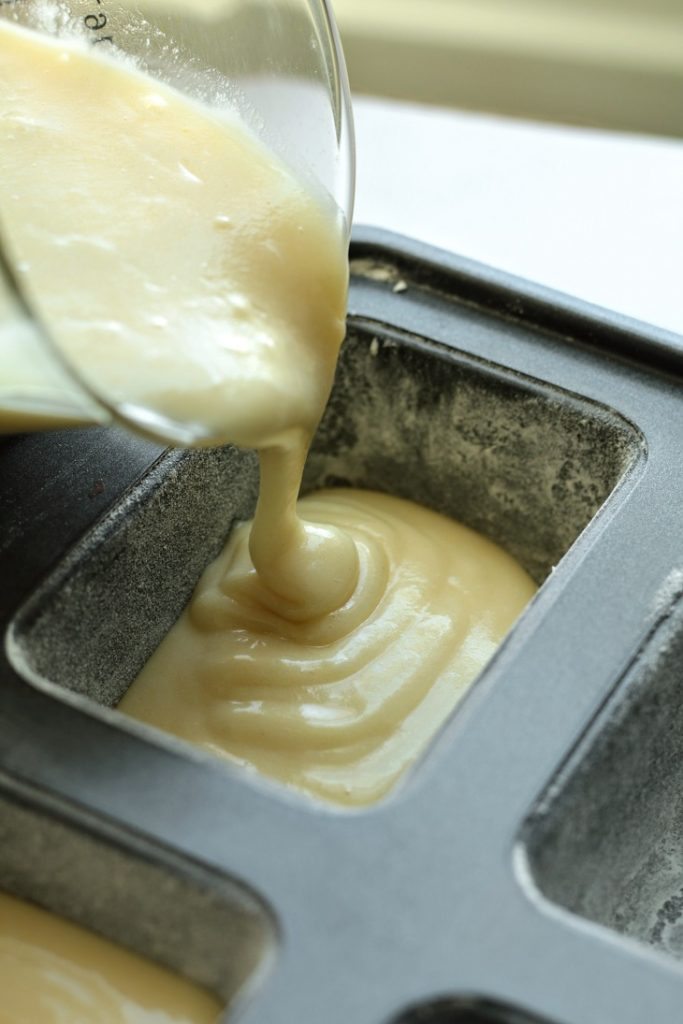 pour the batter