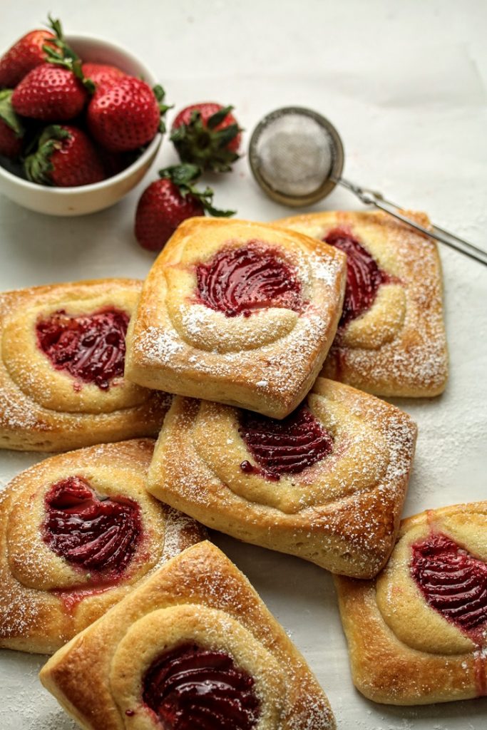 sourdough brioche frangipane tarts