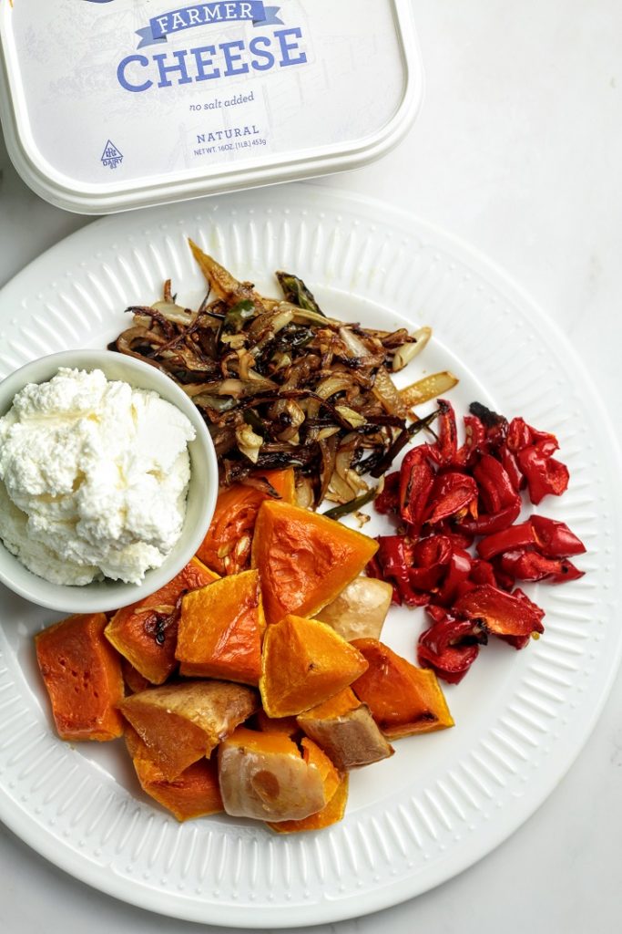 pumpkin and farmer cheese