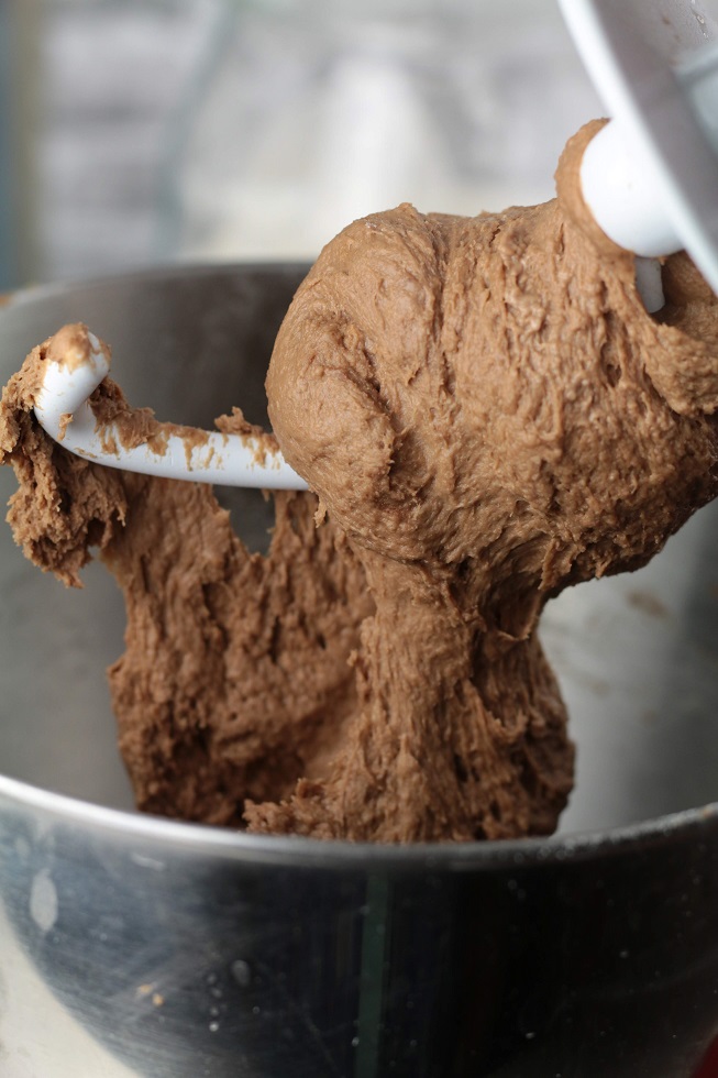 mixing dough