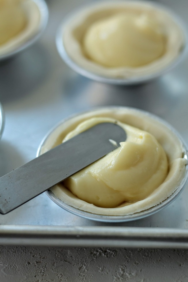 fill with custard