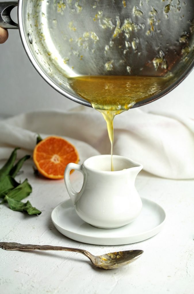 Syrup in a jar