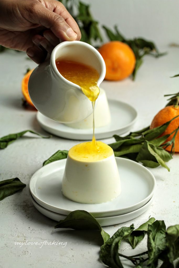 Orange panna cotta