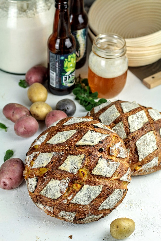 ale bread with potatoes