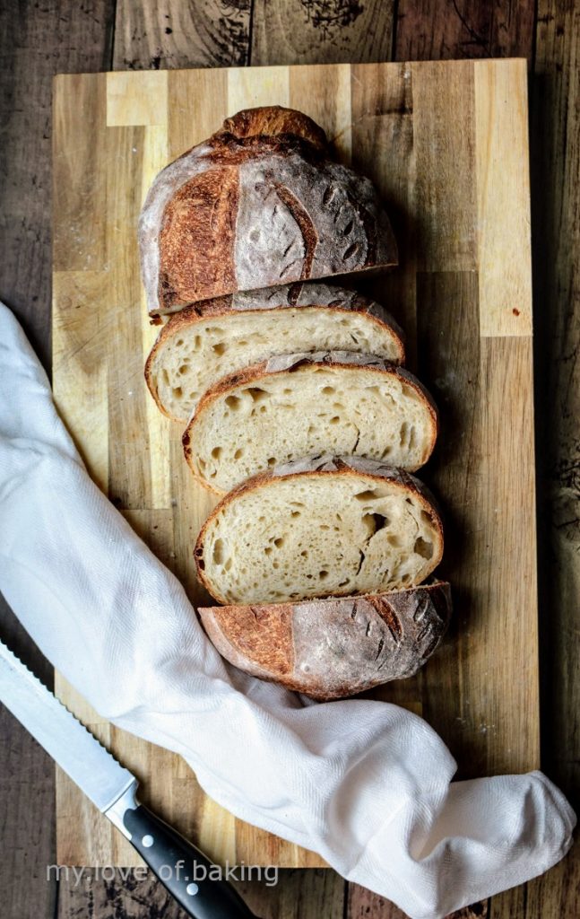 white sourdough bread