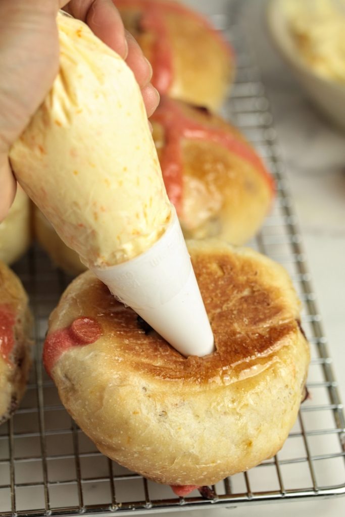 fill with cream cheese