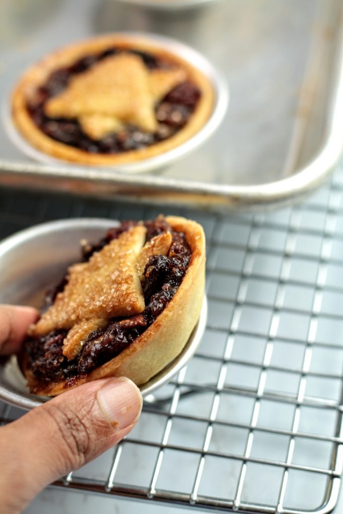 slide off the mince pies