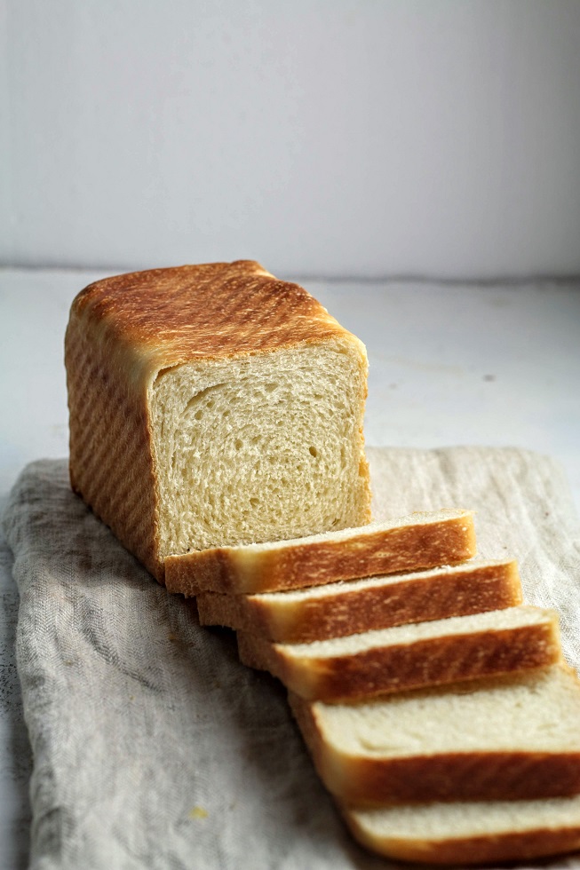 cut into bread