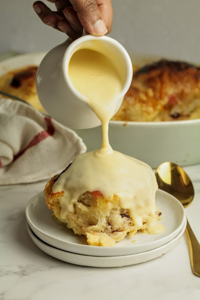 hot cross bun pudding