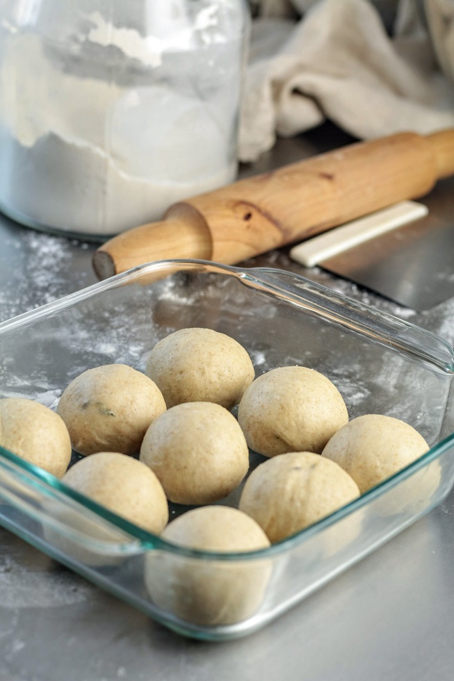 shaped dough