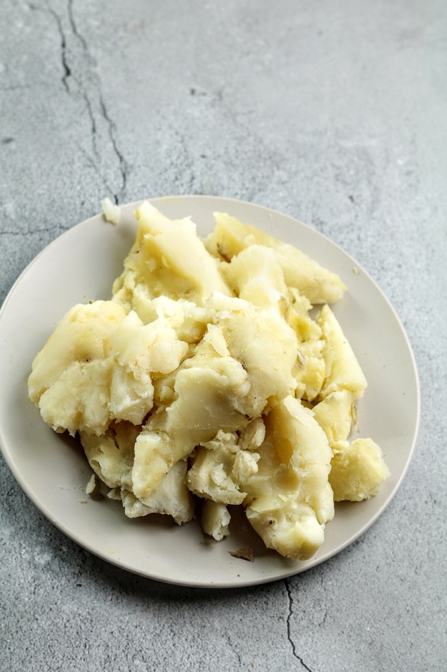 steamed potatoes