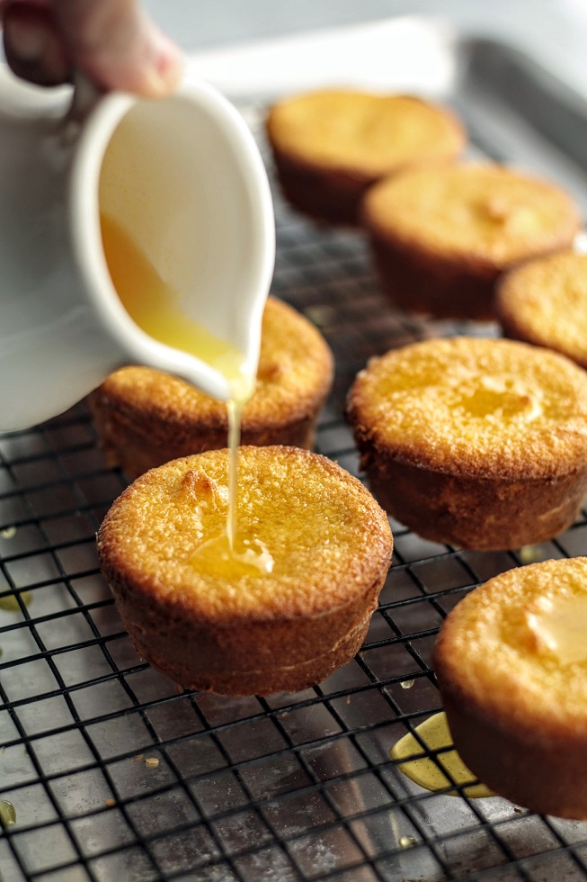 Soak with syrup