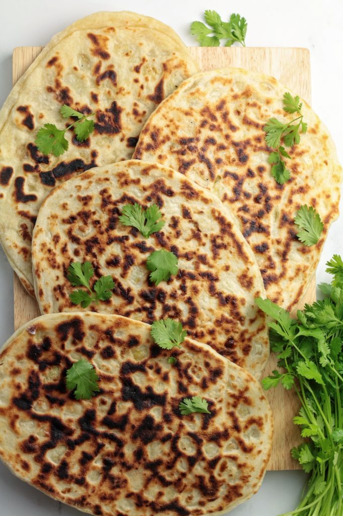 cooked flatbread