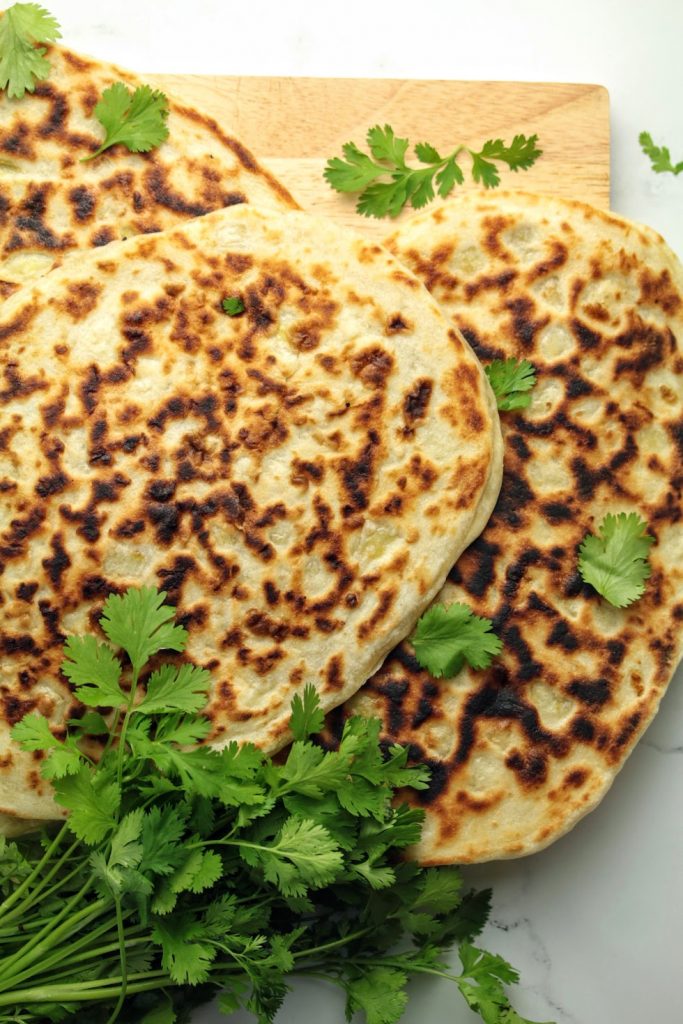 potato stuffed flatbread