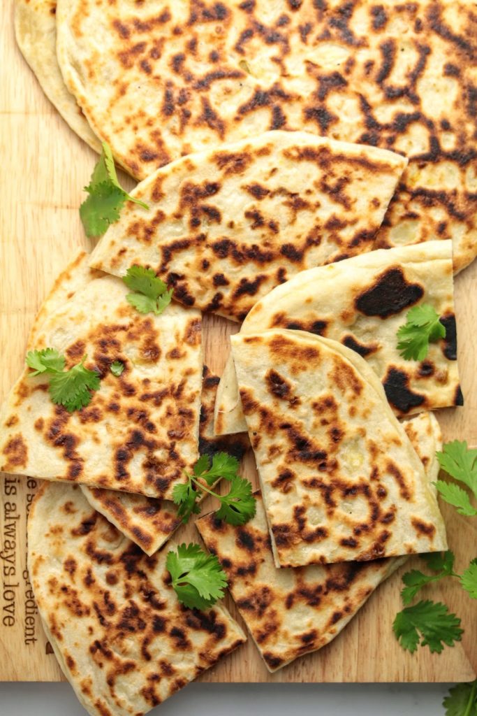 potato stuffed flatbread