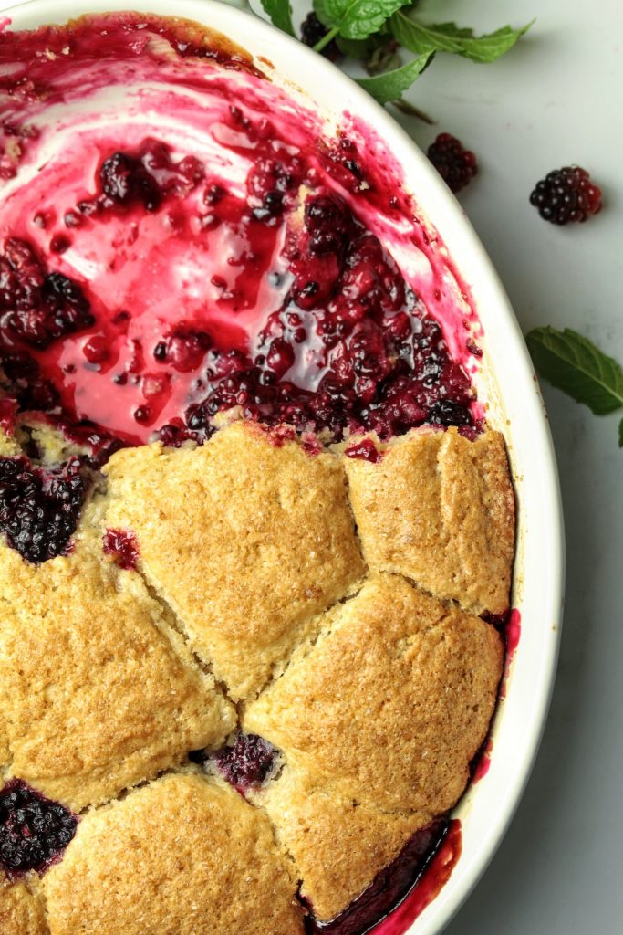 Blackberry cobbler