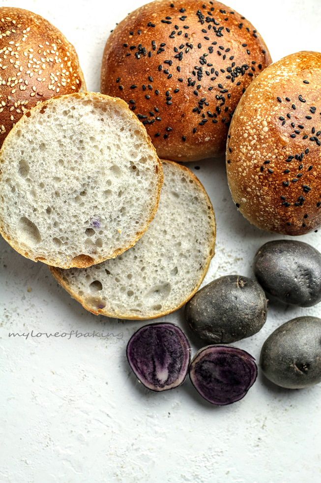 sourdough vegan burger buns