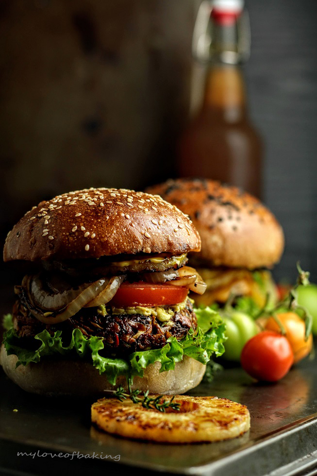 sourdough vegan burger