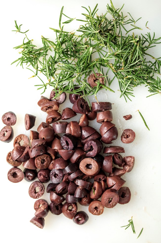 chop the olives