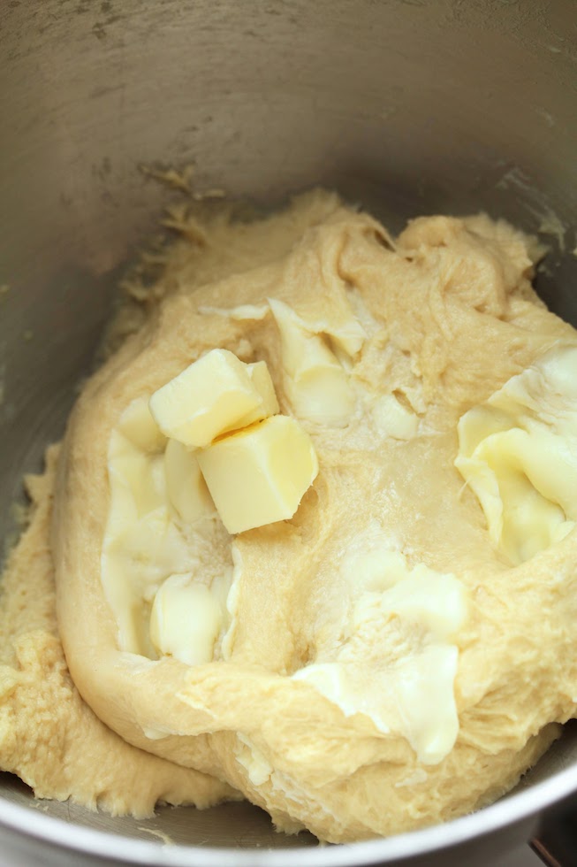 adding butter