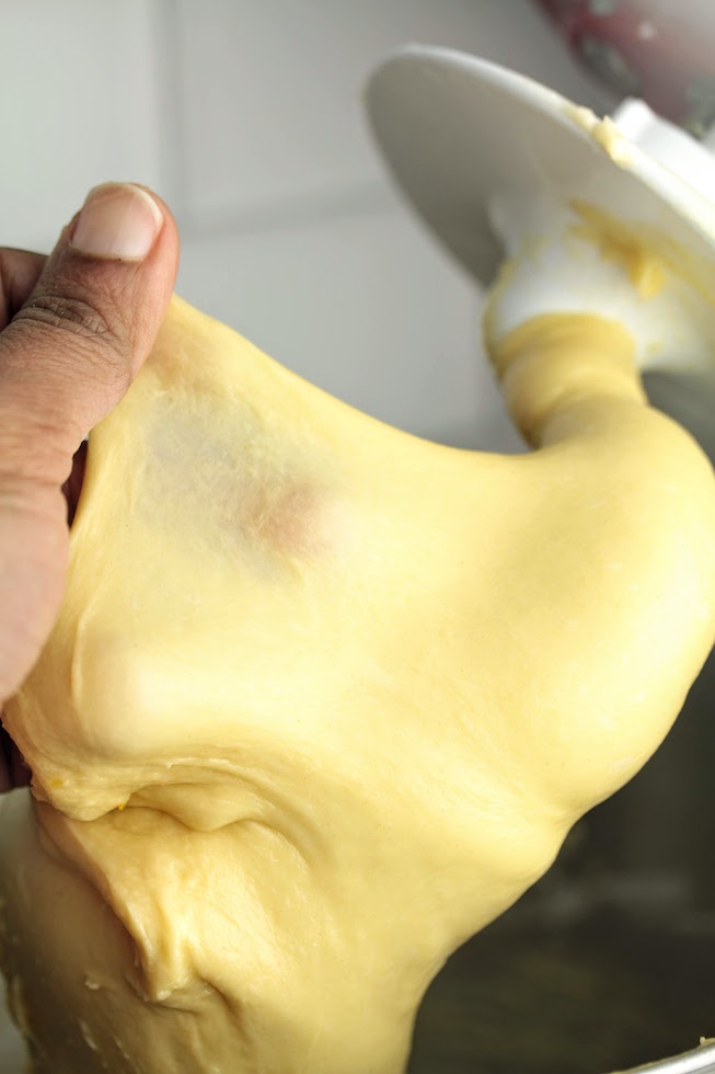 mixing the first dough