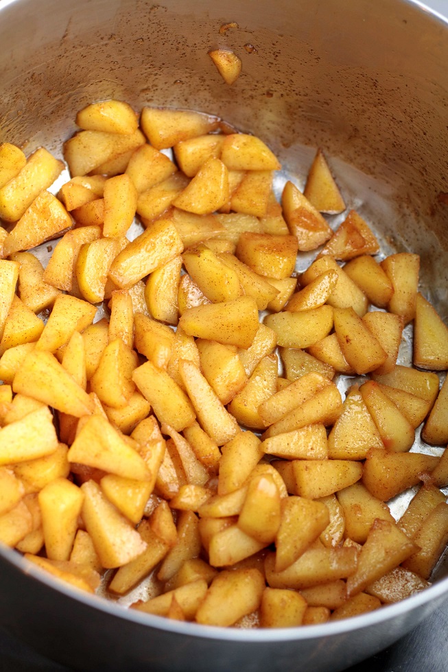 cooked apples