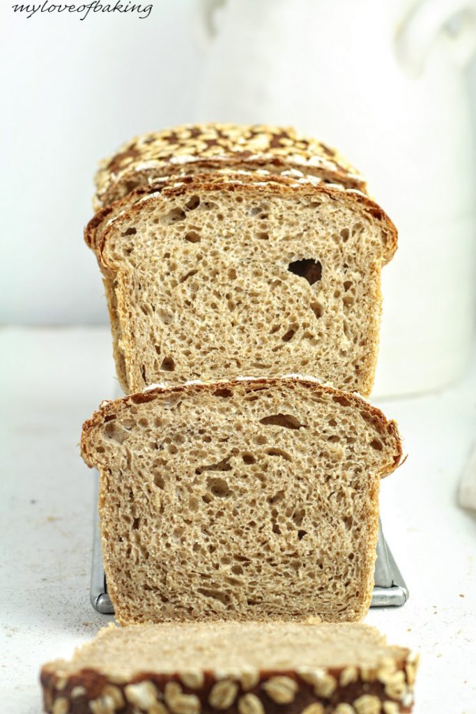 honey oat porridge loaf