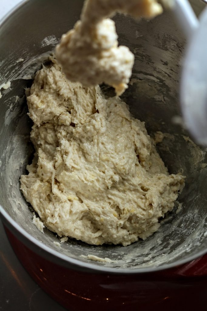 sticky dough
