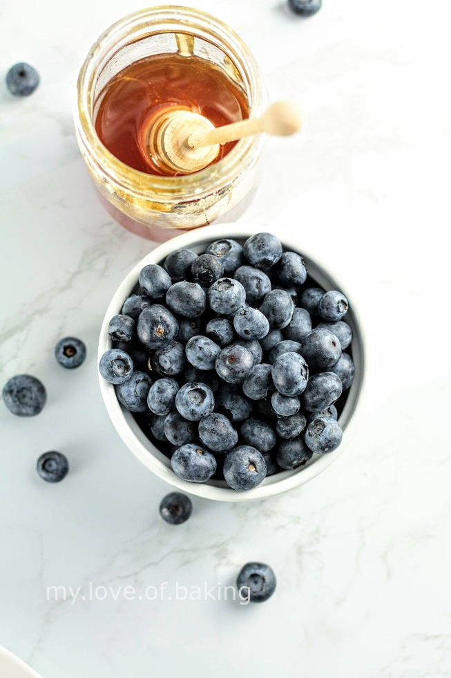 honey and blueberry