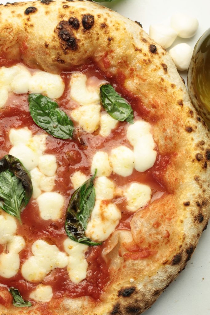 cooked pizza