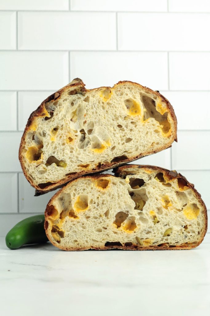 jalapeno and cheddar sourdough