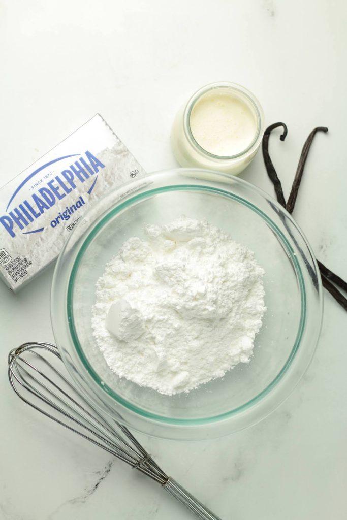 ingredients for cream cheese